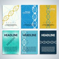 DNA molecule Background set For books brochures flyers