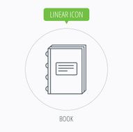 Book icon Education sign N13