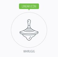 Whirligig icon Baby toy sign N12