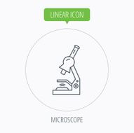 Microscope icon Medical laboratory equipment N10