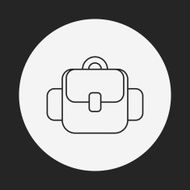 backpack line icon N14