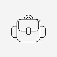 backpack line icon N15