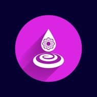 chemical icons icon drop water element formula symbol atom gene N6