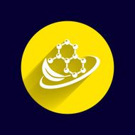 Natural components icon molecule illustration science nature N6