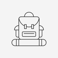 backpack line icon N19