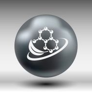 Natural components icon molecule illustration science nature N7
