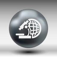 microscope icon scientist virus isolated graphic technology N7