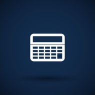 Vector Calculator Icon isolated displa mathematics N9