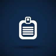 Check list vector icon Flat design isolated document N9