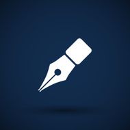 Fountain pen icon business write symbol N9
