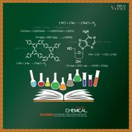 open book with Chemical formula