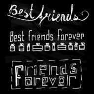 Doodle hand drawn design for a friendship day N2