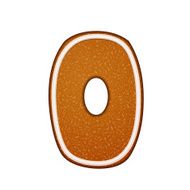 3d lovely gingerbread cookie number 0