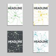 Brochures layout data stream concept N2