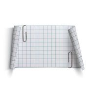 Curved paper banner with two clips N2