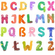 Consonants of the Latin alphabet like sea inhabitants N2