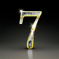 3d gorgeous diamond number 7