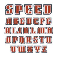 Serif font bold in geometric style N2