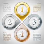 Sports infographic design with rankings