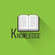 Book icon knowledge concept