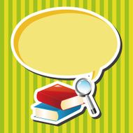 book and Magnifier theme elements N2