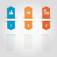 Vector Infographics elements Three options