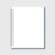 Vector spiral notepad