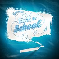 Bubble banner on school board background EPS 10