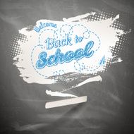 Bubble banner on school board background EPS 10 N3