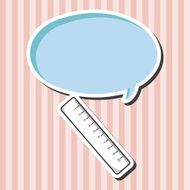 stationary ruler theme elements vector eps N6