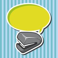 stationary stapler theme elements vector eps N7