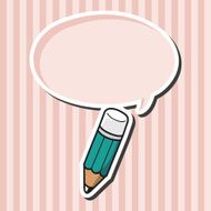 stationery pencil theme elements vector eps N5