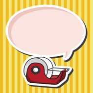 stationary tape dispenser theme elements vector eps N4