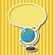 classroom globe theme elements vector eps N2
