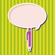 stationery auto pencil theme elements vector eps N2