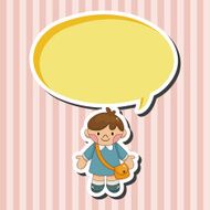student cartoon theme elements vector eps N46