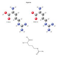 Arginine (Arg) - chemical structural formula and models