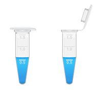 Plastic 1 8 ml Eppendorf tubes with solution