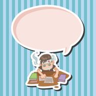 student cartoon theme elements N134