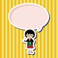 student cartoon theme elements vector eps N56
