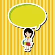 student cartoon theme elements vector eps N59