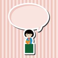 student cartoon theme elements vector eps N60