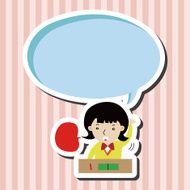 student cartoon theme elements vector eps N61