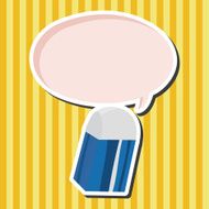 stationary eraser theme elements vector eps N8