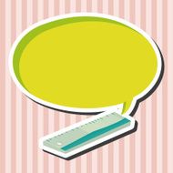 stationary ruler theme elements vector eps N8