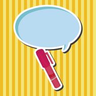 stationery pen theme elements vector eps N6