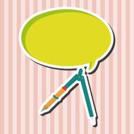 stationary compass theme elements vector eps N10