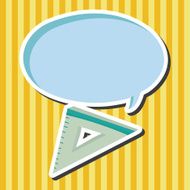 stationary triangle theme elements vector eps N4