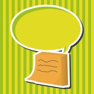 stationary note theme elements vector eps N8