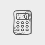 Calculator sketch icon